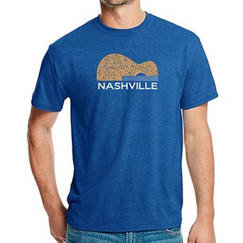 Nashville Guitar - Men's Premium Blend Word Art T-Shirt