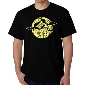 Men's Word Art T-shirt - Halloween Bats