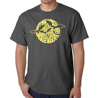Men's Word Art T-shirt - Halloween Bats