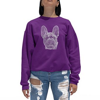 French Bulldog - Women's Word Art Crewneck Sweatshirt