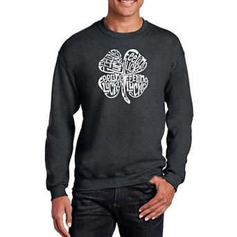 Feeling Lucky - Mens Word Art Crewneck Sweatshirt