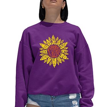 Sunflower - Women's Word Art Crewneck Sweatshirt
