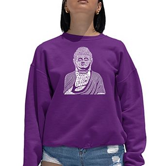 Buddha - Women's Word Art Crewneck Sweatshirt
