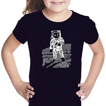 Astronaut - Girl's Word Art T-shirt