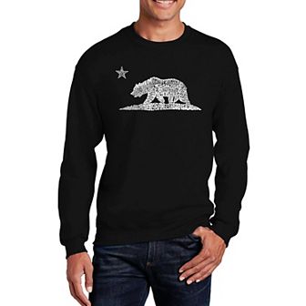 California Bear - Mens Word Art Crewneck Sweatshirt