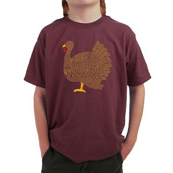Thanksgiving - Boy's Word Art T-Shirt