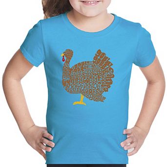 Thanksgiving - Girl's Word Art T-Shirt