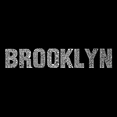 Brooklyn Neighborhoods - Mens Word Art Crewneck Sweatshirt
