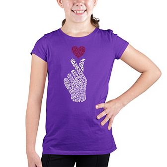 K-Pop - Girl's Word Art T-shirt