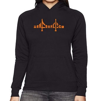 San Francisco Bridge - Women's Word Art Hooded Sweatshirt