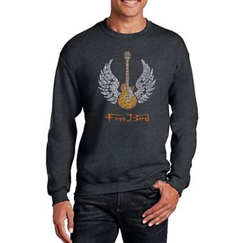Lyrics To Freebird - Mens Word Art Crewneck Sweatshirt