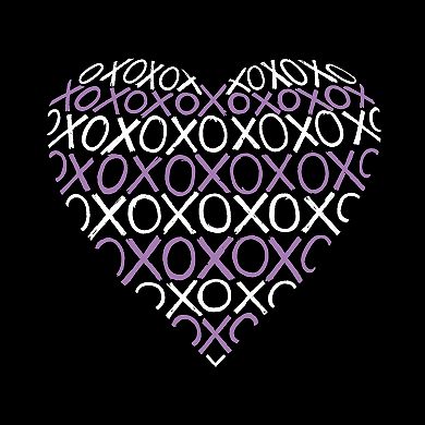Xoxo Heart - Women's Word Art Crewneck Sweatshirt