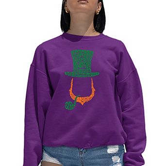 Leprechaun - Women's Word Art Crewneck Sweatshirt
