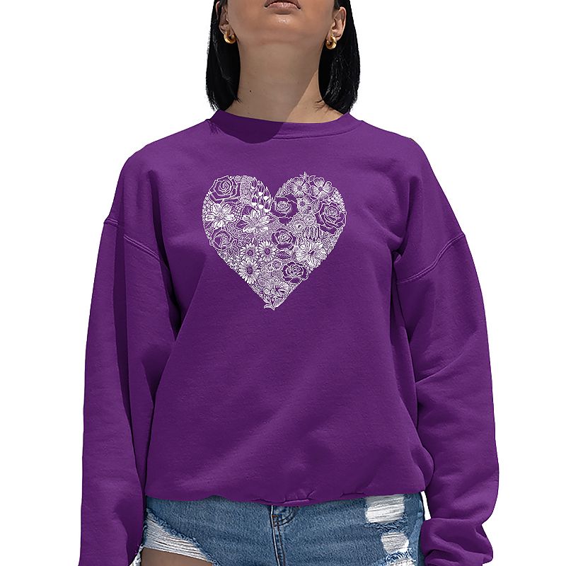 Womens heart online sweatshirt