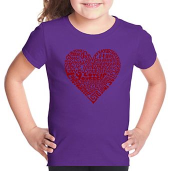 Love Yourself - Girl's Word Art T-Shirt