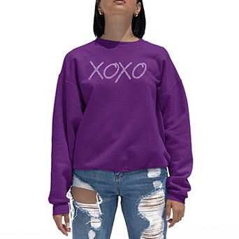 Xoxo - Women's Word Art Crewneck Sweatshirt