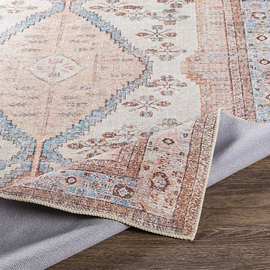 Midwoud Traditional Washable Area Rug