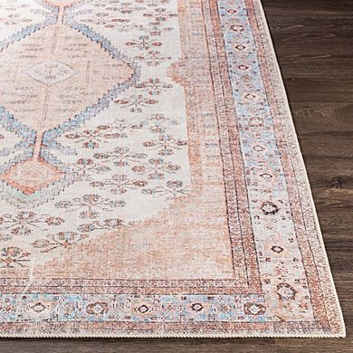 Midwoud Traditional Washable Area Rug