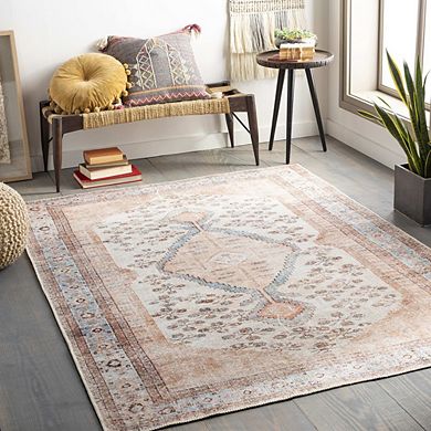 Midwoud Traditional Washable Area Rug