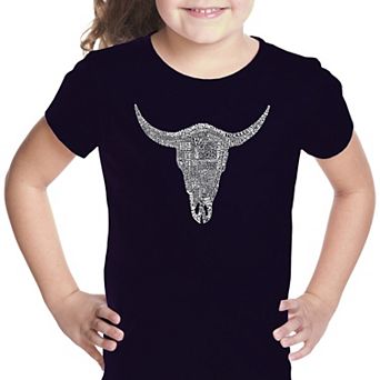 Country Music's All Time Hits - Girl's Word Art T-Shirt
