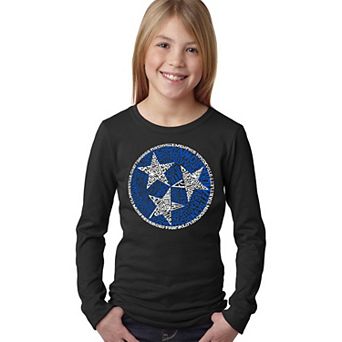 Tennessee Tristar - Girl's Word Art Long Sleeve