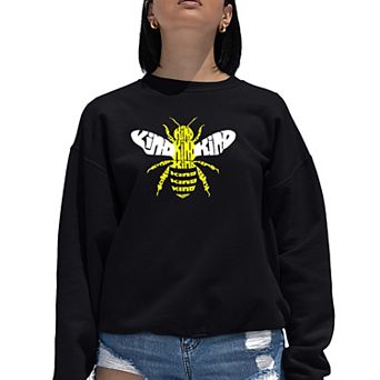 Bee Kind - Women's Word Art Crewneck Sweatshirt
