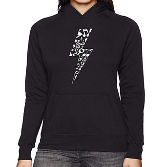 Lightning Bolt - Women's Word Art Hooded Sweatshirt