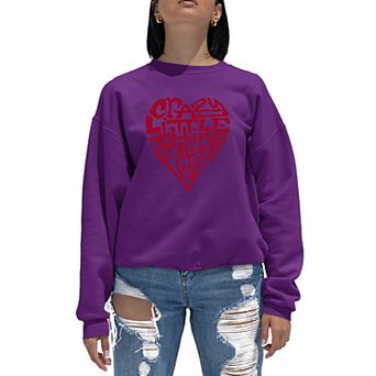 Crazy Little Thing Called Love - Women's Word Art Crewneck Sweatshirt