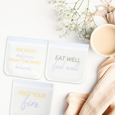 3-Pack Reusable Eat Well Bags