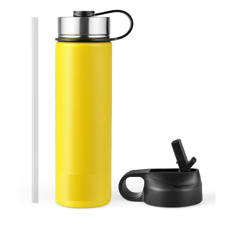 Takeya 18oz Actives Insulated Stainless Steel Water Bottle With Spout Lid -  Light Yellow : Target