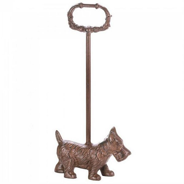 Cast Iron Dog Door Stopper with Handle