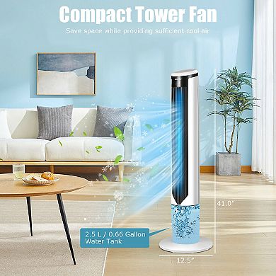 41 Inches Evaporative Air Cooler with 3 Modes and 3 Speeds