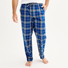 Mens Blue Pajama Bottoms - Sleepwear, Clothing