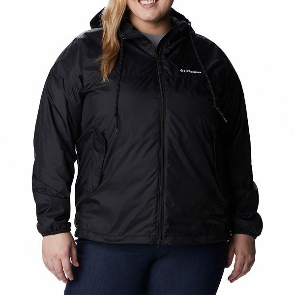 Plus Size Columbia Flash Challenger Fleece Lined Windbreaker Jacket