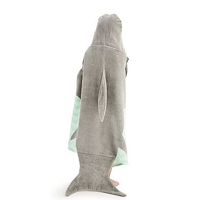 Slate Baby Shark Hooded Bath Wrap main image 1