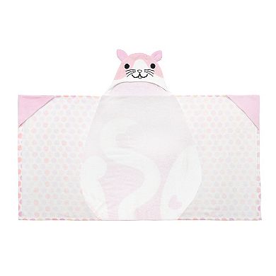 The Big One Kids Cat Hooded Bath Wrap