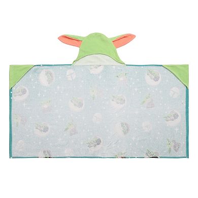 Star Wars The Mandalorian Grogu Hooded Bath Wrap by The Big One Kids
