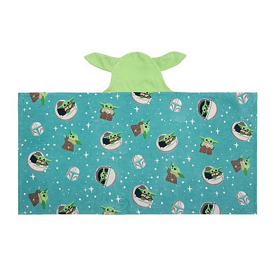 Star Wars The Mandalorian Grogu Hooded Bath Wrap by The Big One Kids