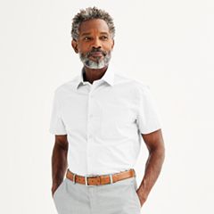 Mens short sleeve hot sale dress shirts kohls