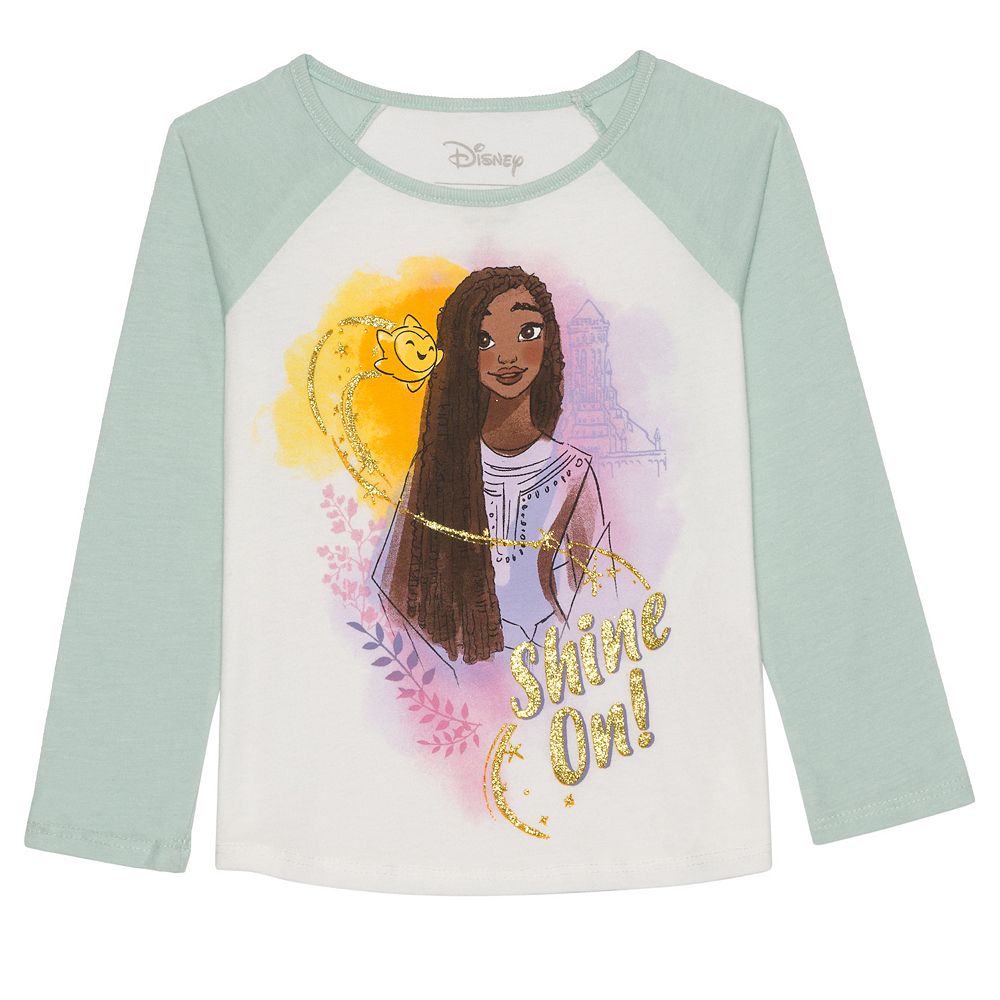Disney's Wish Baby & Toddler Girl "Shine On" Long Sleeve Graphic Tee by ...