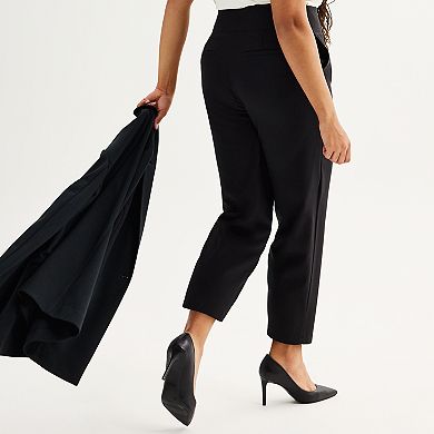 Plus Size Nine West Pull-On Straight Ankle Pants