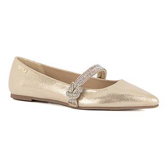 sugar Lingo Women's Rhinestone Flats