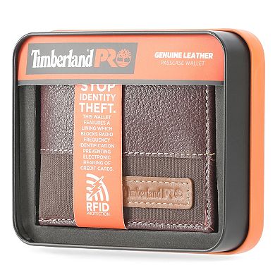 Men's Timberland Pro Canvas Passcase Wallet