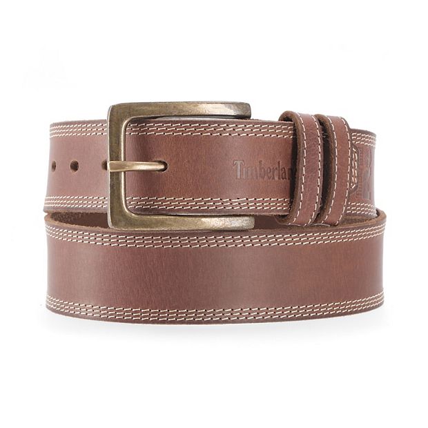 Timberland leather outlet belt