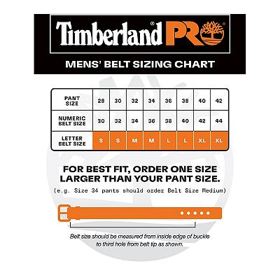 Timberland belt sizes sales