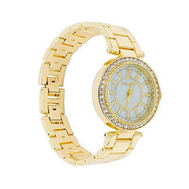Jessica Carlyle Women's Gold Tone Bracelet Watch & Bracelet Trio Gift Set