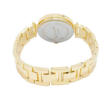 Jessica Carlyle Women's Gold Tone Bracelet Watch & Bracelet Trio Gift Set