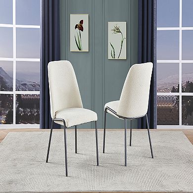 Best Quality Furniture Polar Fleece Dining Side Chair (Set of 2)