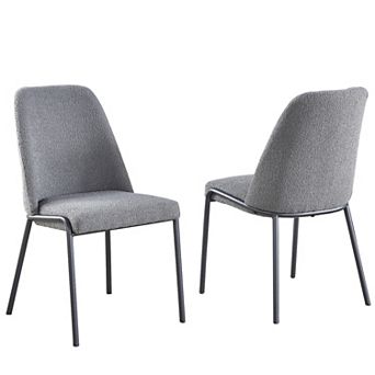 Best Quality Furniture Polar Fleece Dining Side Chair (Set of 2)