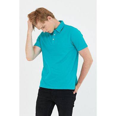 Men's 3-Button Polo Shirt - Short Sleeve Classic Colors Performance Casual Wear